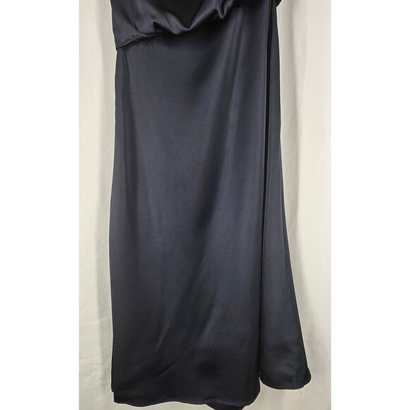 AMY LYNN GEMMA DRESS – NAVY BLUE – ONE SHOULDER – SIZE [INSERT SIZE] 46" LENGTH - Picture 9 of 11
